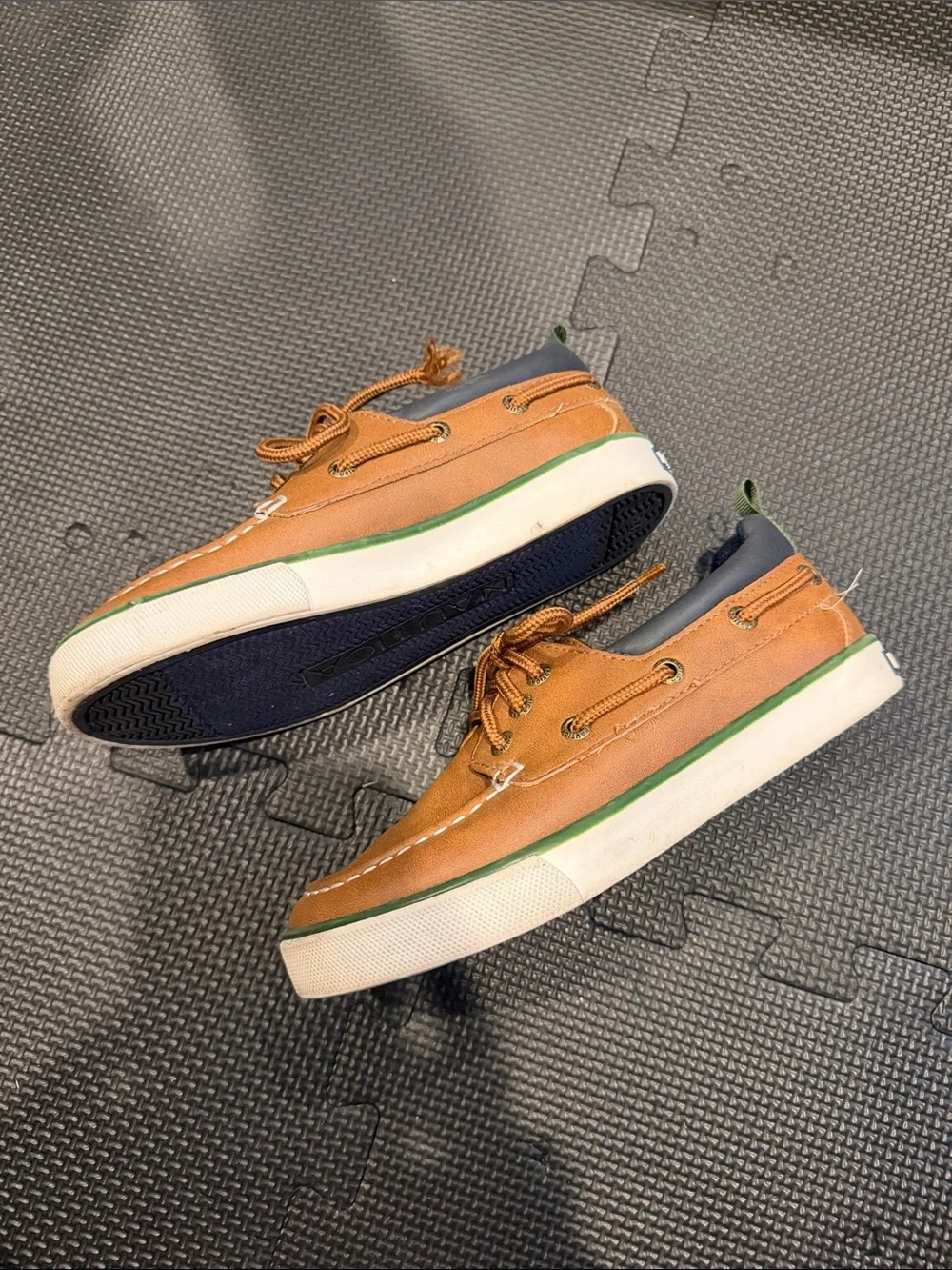 LIKE NEW Nautica Tan / Brown Boat Shoes Size 13